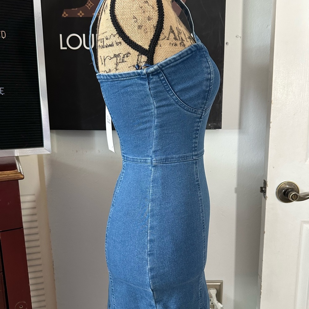 🆕Indigo & Lace Jean Dress - Picture 10 of 13